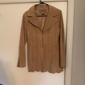 Vintage Suede fitted jacket